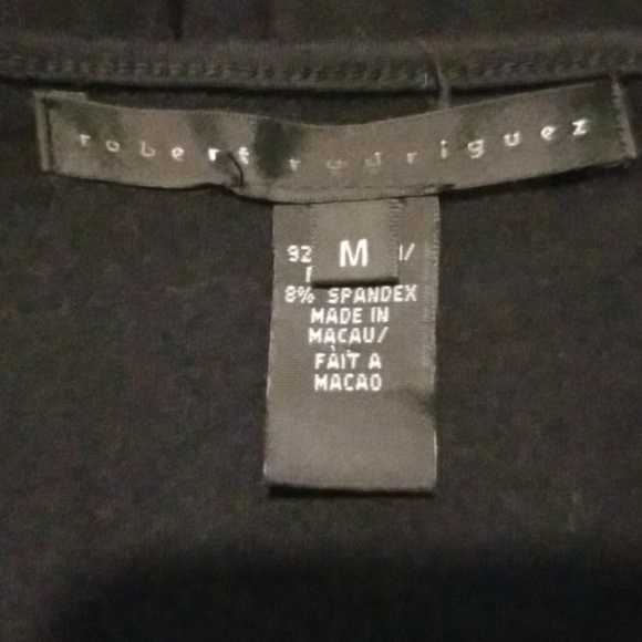 Robert Rodriguez black ruched blue beaded top M - Picture 5 of 5